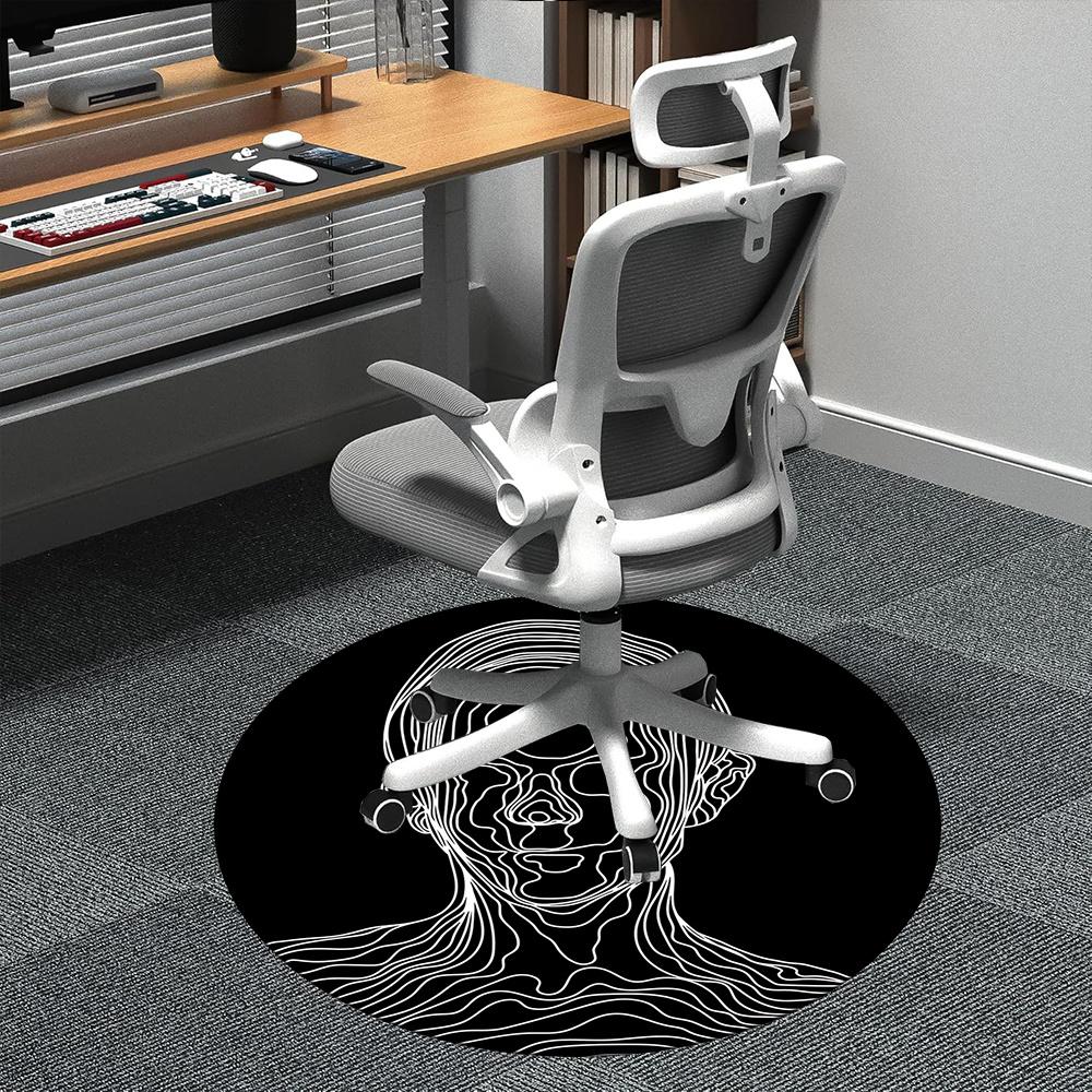 1pc Face Profile Office Round Area Rug, Indoor Mat Suitable ForOffice, Under Office Chairs Bedroom Living Room Home Decor, Room Deco 051 80cm by 80cm
1pc Face Profile Office Round Area Rug, Indoor Mat Suitable ForOffice, Under Office Chairs Bedroom Living Room Home Decor, Room Deco 051 80cm by 80cm