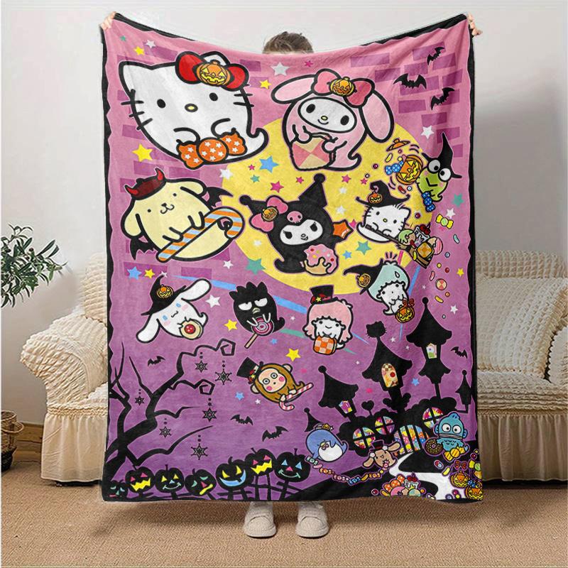 1pc Halloween Fun with Hello Kitty and Friends Themed Blanket, Seasonal Home Decorative Throw Blanket, Living Room, Travel, Camping, Car Blankets, Bea 130x150cm
1pc Halloween Fun with Hello Kitty and Friends Themed Blanket, Seasonal Home Decorative Throw Blanket, Living Room, Travel, Camping, Car Blankets, Bea 130x150cm