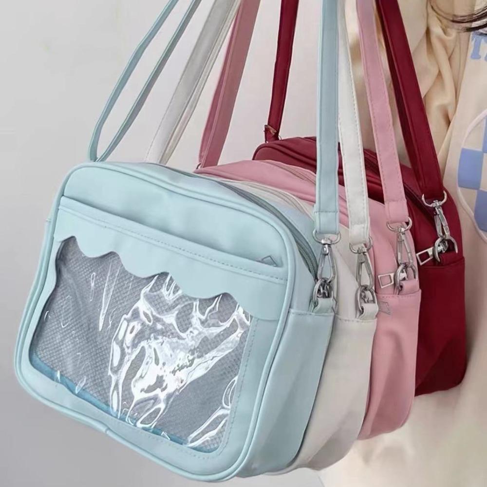 Y2K JK Uniform Shoulder Bag PU PVC Crossbody Bag Storage Bag Two-dimensional Transparent bag Women
Y2K JK Uniform Shoulder Bag PU PVC Crossbody Bag Storage Bag Two-dimensional Transparent bag Women