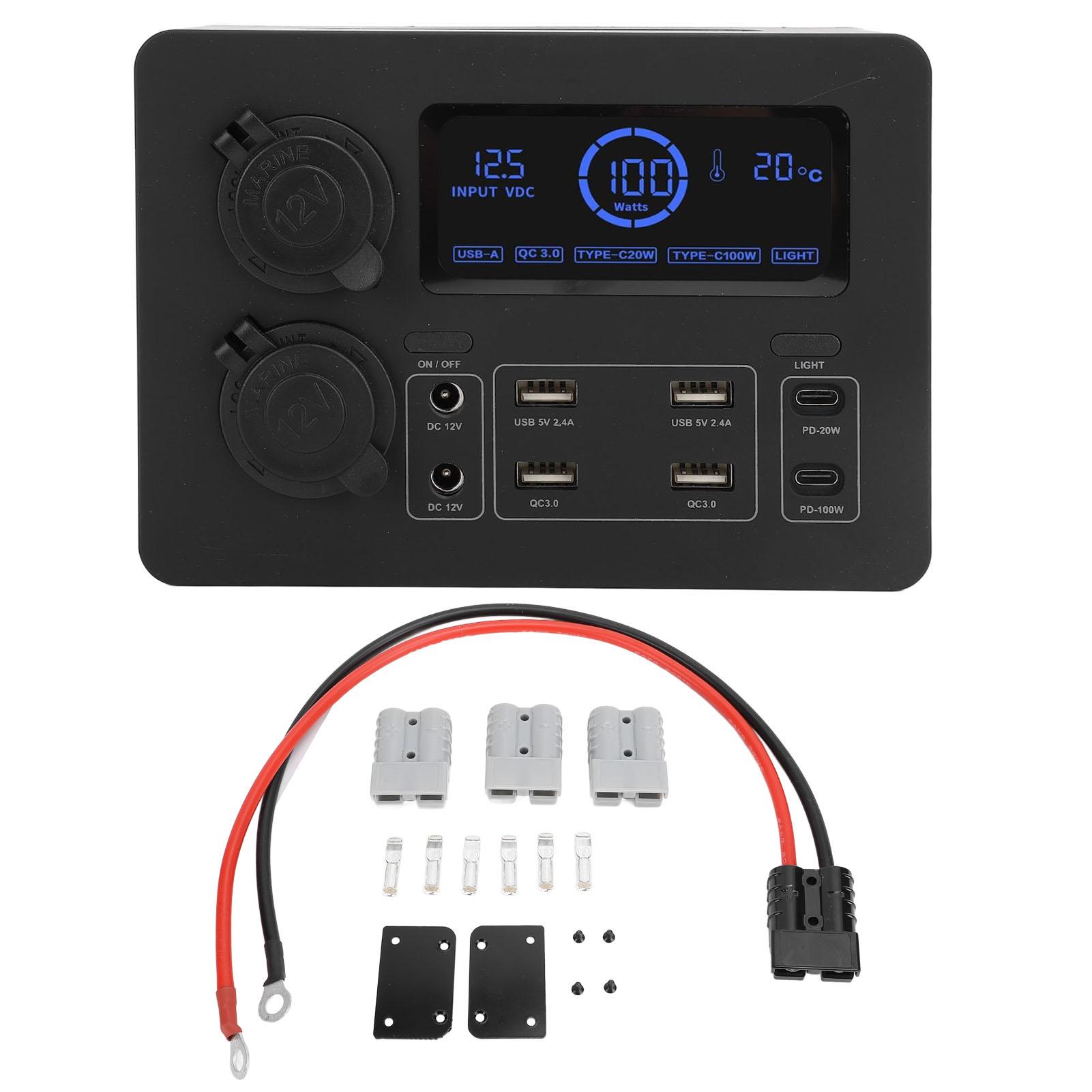 DC12V Mini Power Box Multifunctional Portable Power Distribution Box for Camping Fishing Outdoor
DC12V Mini Power Box Multifunctional Portable Power Distribution Box for Camping Fishing Outdoor