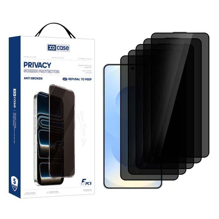 XDcase 5pcs / Pack Silk Screen Printed Anti-Peep Tempered Glass Screen Protector, Support Fingerprint Unlock For Samsung Galaxy S26 5G
XDcase 5pcs / Pack Silk Screen Printed Anti-Peep Tempered Glass Screen Protector, Support Fingerprint Unlock For Samsung Galaxy S26 5G