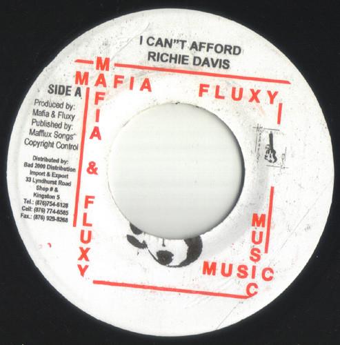 7inch Record RICHIE DAVIS - I Can t Afford NONE Mafia And Fluxy 2002 Jamaica Reggae, Ska & Dub Used
7inch Record RICHIE DAVIS - I Can t Afford NONE Mafia And Fluxy 2002 Jamaica Reggae, Ska & Dub Used