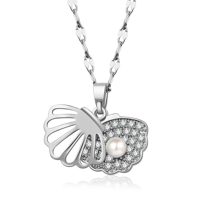 Ожерелье из уникального жемчуга в форме веера для мужчин и женщин, стильный сплавной кулон с цепочкой Волна для повседневной носки серебряный
Ожерелье из уникального жемчуга в форме веера для мужчин и женщин, стильный сплавной кулон с цепочкой Волна для повседневной носки серебряный