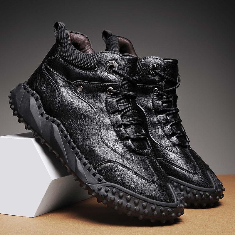 Winter cotton shoes fashionable men s snow boots piled thickened outdoor sports high-top men s shoes warm hiking shoes 38 чёрный
Winter cotton shoes fashionable men s snow boots piled thickened outdoor sports high-top men s shoes warm hiking shoes 38 чёрный