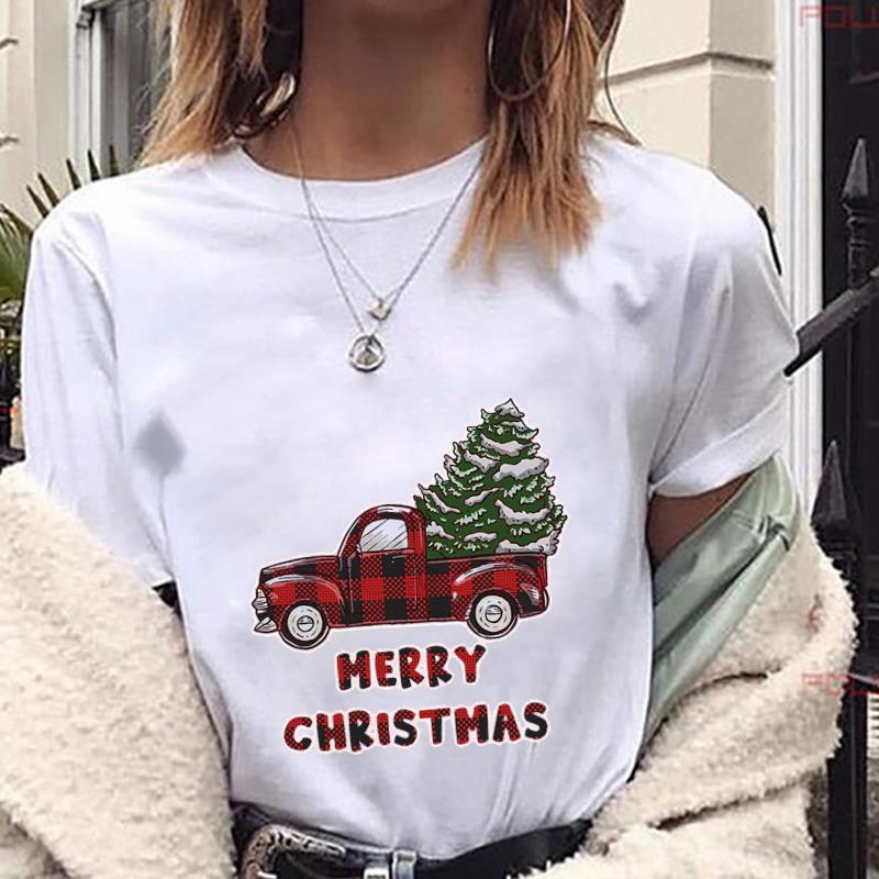 (Азиатский размер) Футболка в клетку, тренд 90-х годов, фестиваль Рождества, Нового года, праздника, повседневная модная женская футболка с принтом, женская футболка с рисунком 
(Азиатский размер) Футболка в клетку, тренд 90-х годов, фестиваль Рождества, Нового года, праздника, повседневная модная женская футболка с принтом, женская футболка с рисунком