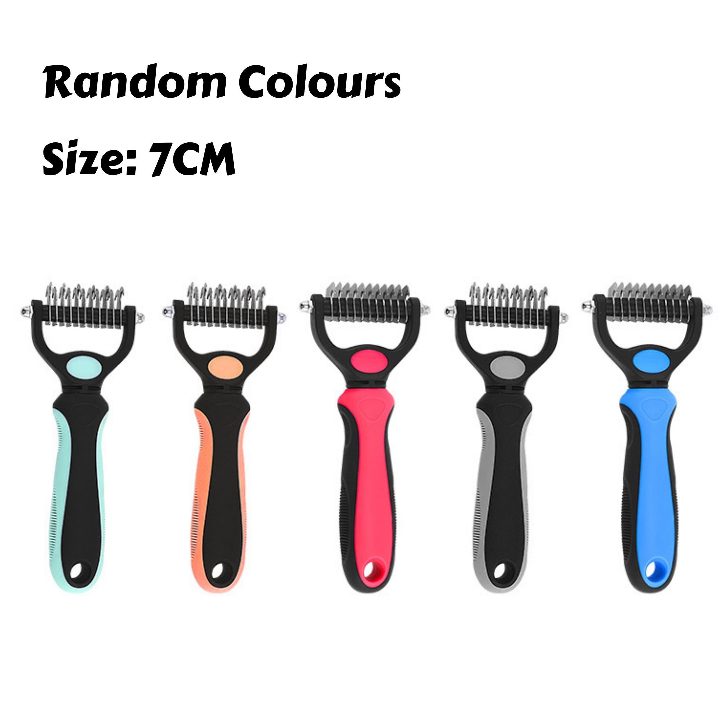 Fur Hair Detangling Comb - Stainless Steel Deshedder Rake for Dogs/Cats, Knot Removal & Painless Undercoat Magic for Hair Remove
Fur Hair Detangling Comb - Stainless Steel Deshedder Rake for Dogs/Cats, Knot Removal & Painless Undercoat Magic for Hair Remove