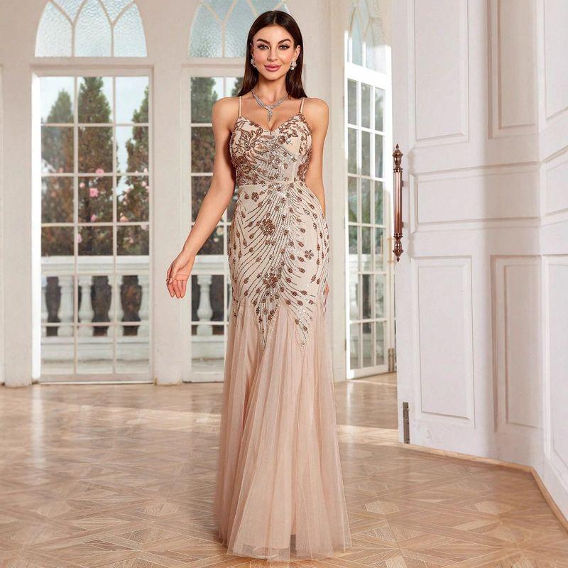 New Foreign Trade Dress Style: European and American Style Strapless Evening Gown, Elegant and Sexy Birthday Party Ball Gown for Women Champagne XL
New Foreign Trade Dress Style: European and American Style Strapless Evening Gown, Elegant and Sexy Birthday Party Ball Gown for Women Champagne XL