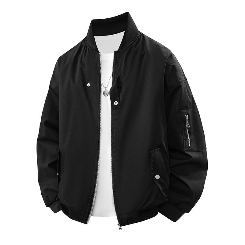 Autumn and Winter Stand-up Collar Solid Color High Street Retro Jacket Zipper Button Long-sleeved Turtleneck Coat Top XXXL чорний
Autumn and Winter Stand-up Collar Solid Color High Street Retro Jacket Zipper Button Long-sleeved Turtleneck Coat Top XXXL чорний