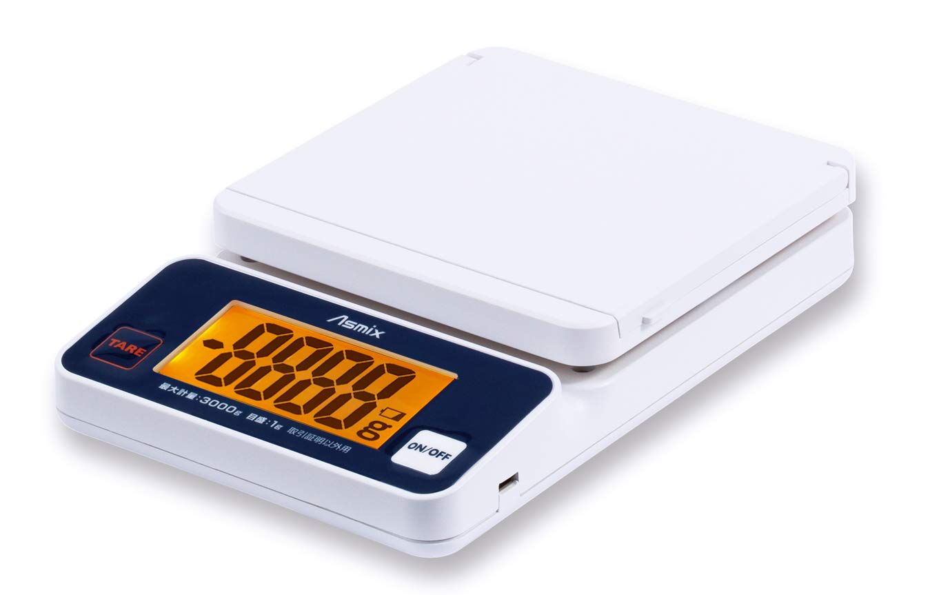Asuka Digital Scale DS3300U Maximum 3kg Postage Chart USB Power Supply Stand Function
Asuka Digital Scale DS3300U Maximum 3kg Postage Chart USB Power Supply Stand Function