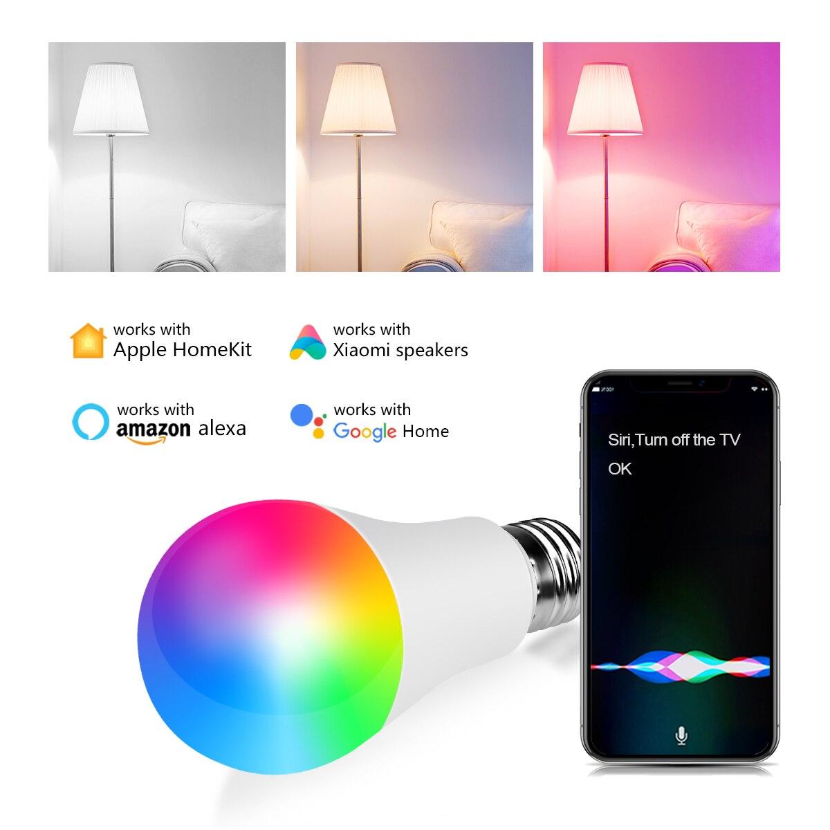 Apple Homekit App Control LED WIFI умная лампа Siri Voice RGB лампочка работает с Alexa Google Home для рождественских огней
Apple Homekit App Control LED WIFI умная лампа Siri Voice RGB лампочка работает с Alexa Google Home для рождественских огней