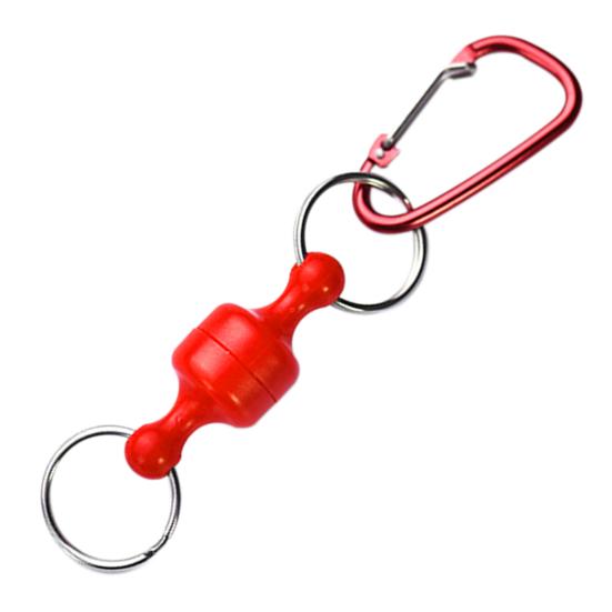 Подвесная пряжка, сильная нагрузка, прочная фиксация, двойная рыболовная магнитная пряжка, рыболовное снаряжение красный