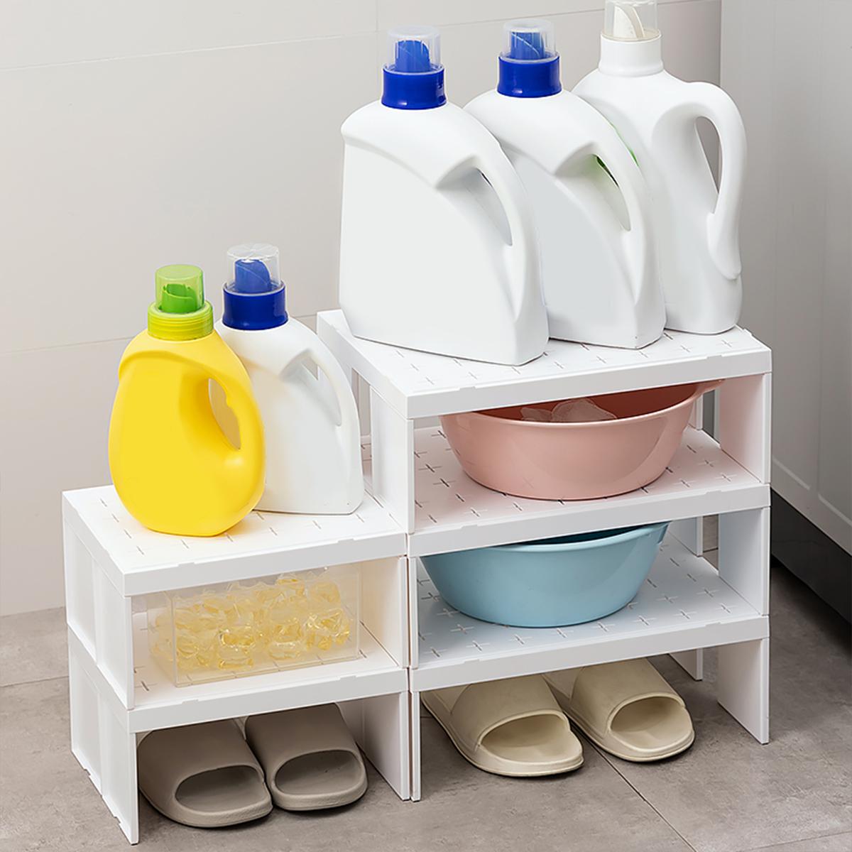 Stackable Plastic Storage Rack For Bathroom Supplies Multi-functional Layered Organizer Shelves Cabinet Storage Holder
Stackable Plastic Storage Rack For Bathroom Supplies Multi-functional Layered Organizer Shelves Cabinet Storage Holder