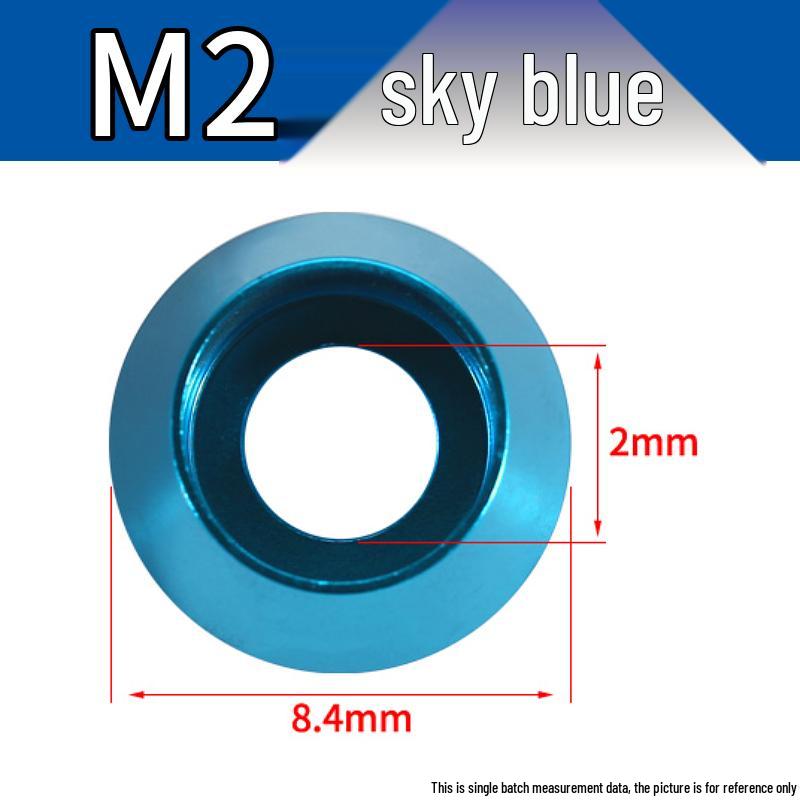 Colored Aluminum Alloy Hex Cap Screw Washer Set: M2-M8 Sizes
Colored Aluminum Alloy Hex Cap Screw Washer Set: M2-M8 Sizes