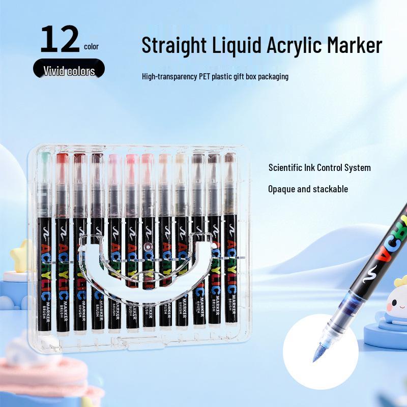 Kusuo Quick-Dry Waterproof Acrylic Graffiti Marker Pen - Soft Tip, Large Capacity
Kusuo Quick-Dry Waterproof Acrylic Graffiti Marker Pen - Soft Tip, Large Capacity