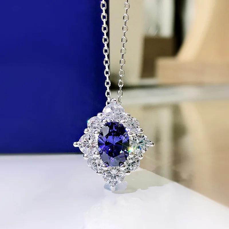 Blue Oval Copper Set Zircon Pendant Necklace Ladies Wedding Luxury Women s Accessories Anniversary Gift Fashion Zircon
Blue Oval Copper Set Zircon Pendant Necklace Ladies Wedding Luxury Women s Accessories Anniversary Gift Fashion Zircon