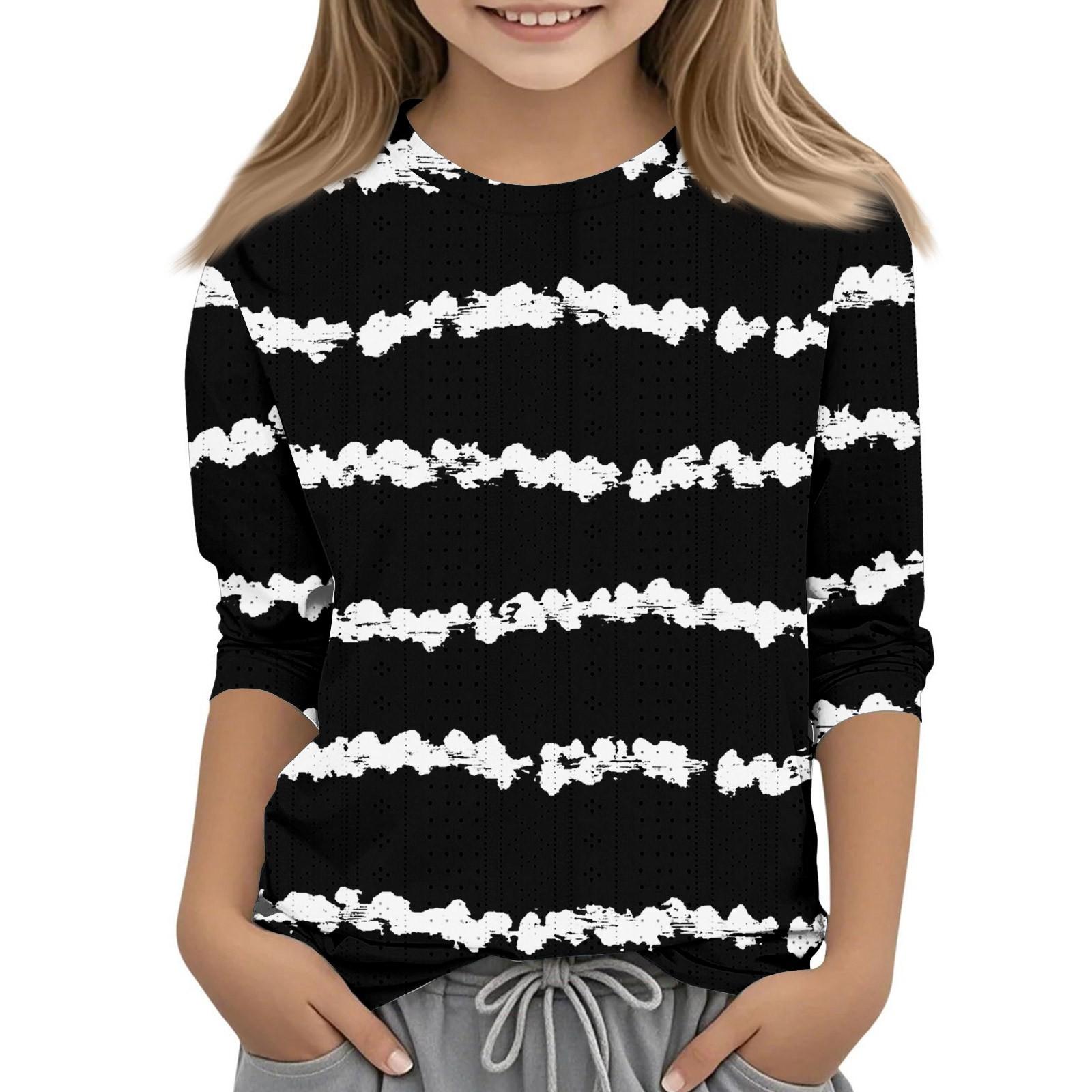 Топы с принтом для девочек 5-16 лет с круглым вырезом и рукавами 3/4 Футболки Модные топы Наряды Футболки 110 чёрный
Топы с принтом для девочек 5-16 лет с круглым вырезом и рукавами 3/4 Футболки Модные топы Наряды Футболки 110 чёрный