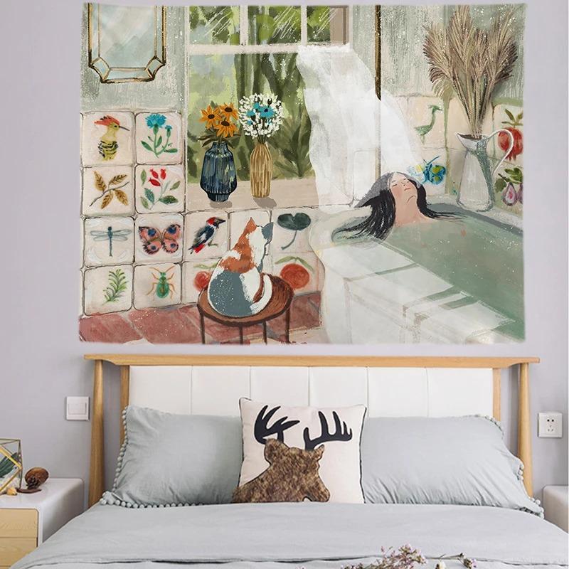 Богемный стиль Живая Иллюстрация Декоративный Гобелен Украшение Стены Дома Офис Гостиная Гобелен 100x75cm
Богемный стиль Живая Иллюстрация Декоративный Гобелен Украшение Стены Дома Офис Гостиная Гобелен 100x75cm