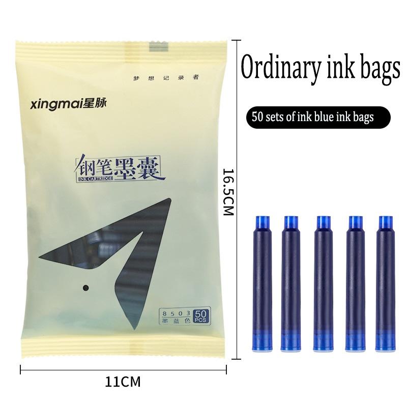 50PCS Pen Ink for Fountain Pen Cartridge Disposable Black Blue Red Ink Sac Ink Cartridges 3.4 Mm Bore Diameter High Quality (as the picture,50)
50PCS Pen Ink for Fountain Pen Cartridge Disposable Black Blue Red Ink Sac Ink Cartridges 3.4 Mm Bore Diameter High Quality (as the picture,50)