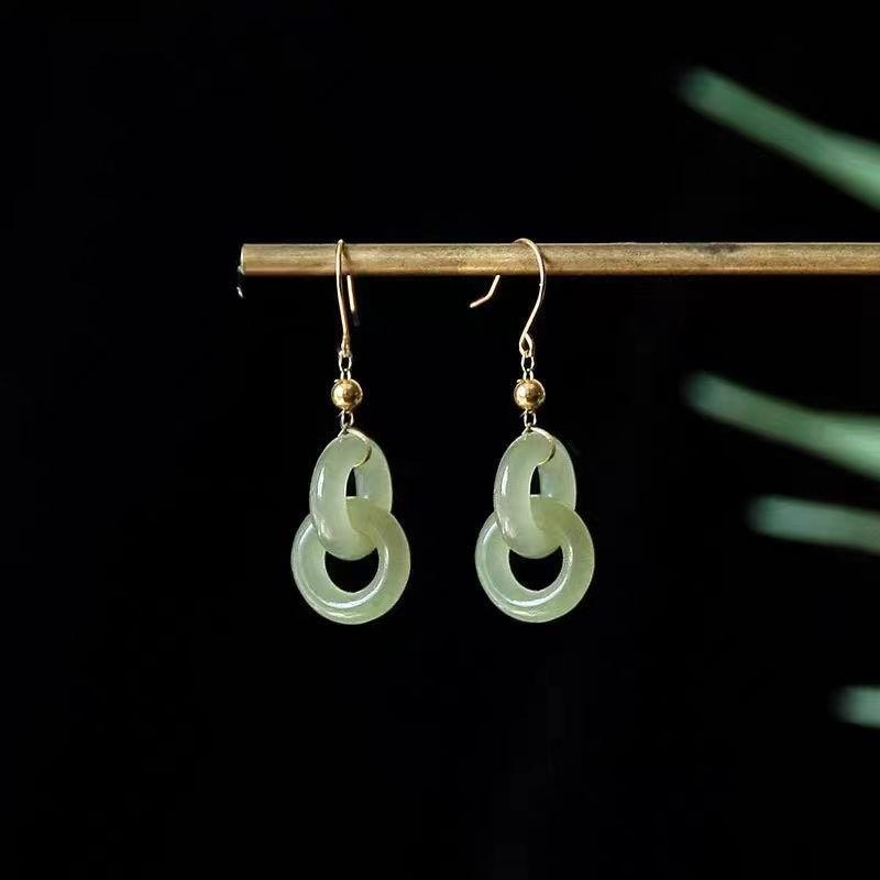 925 Sterling Silver Jewelry Vintage Natural Jade Interconnect Drop Earrings for Women Wedding Party Jewelry for Girl Friend Gift Silver Plated
925 Sterling Silver Jewelry Vintage Natural Jade Interconnect Drop Earrings for Women Wedding Party Jewelry for Girl Friend Gift Silver Plated