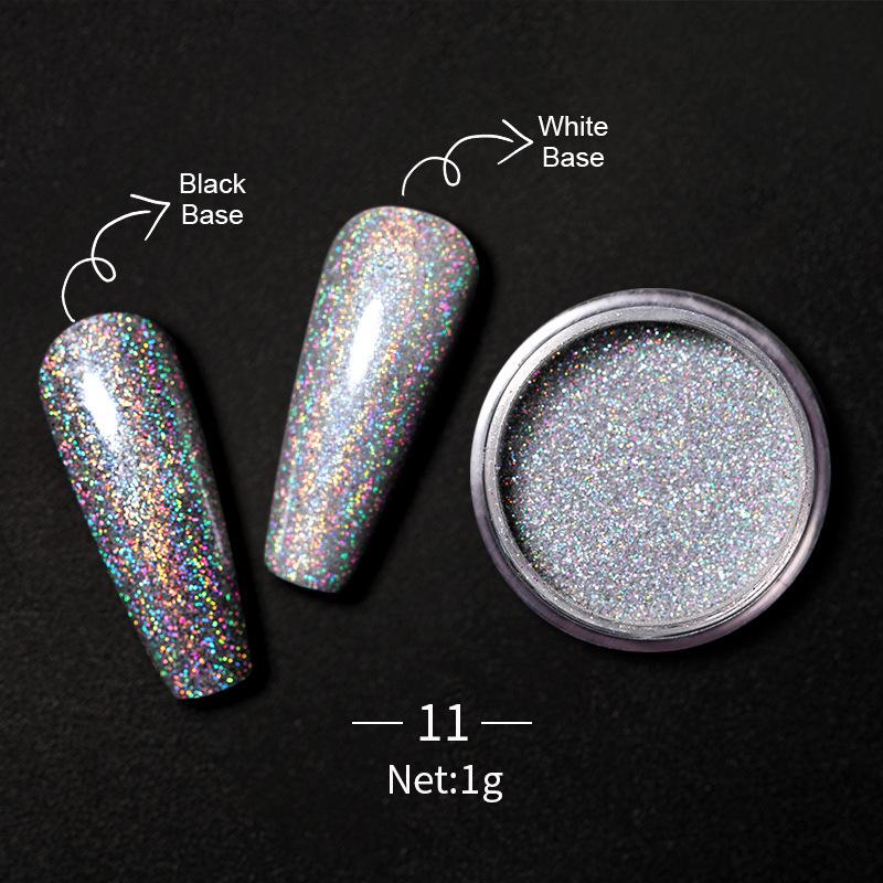 Cross-Border Iridescent Nail Art Glitter: Halo Laser Magic Mirror Powder
Cross-Border Iridescent Nail Art Glitter: Halo Laser Magic Mirror Powder