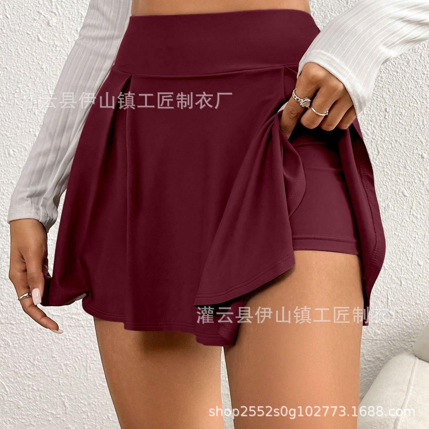European and American new outdoor sports and leisure comfortable versatile women s thin short skirt popular pleated skirt XL темно-червоний колір
European and American new outdoor sports and leisure comfortable versatile women s thin short skirt popular pleated skirt XL темно-червоний колір