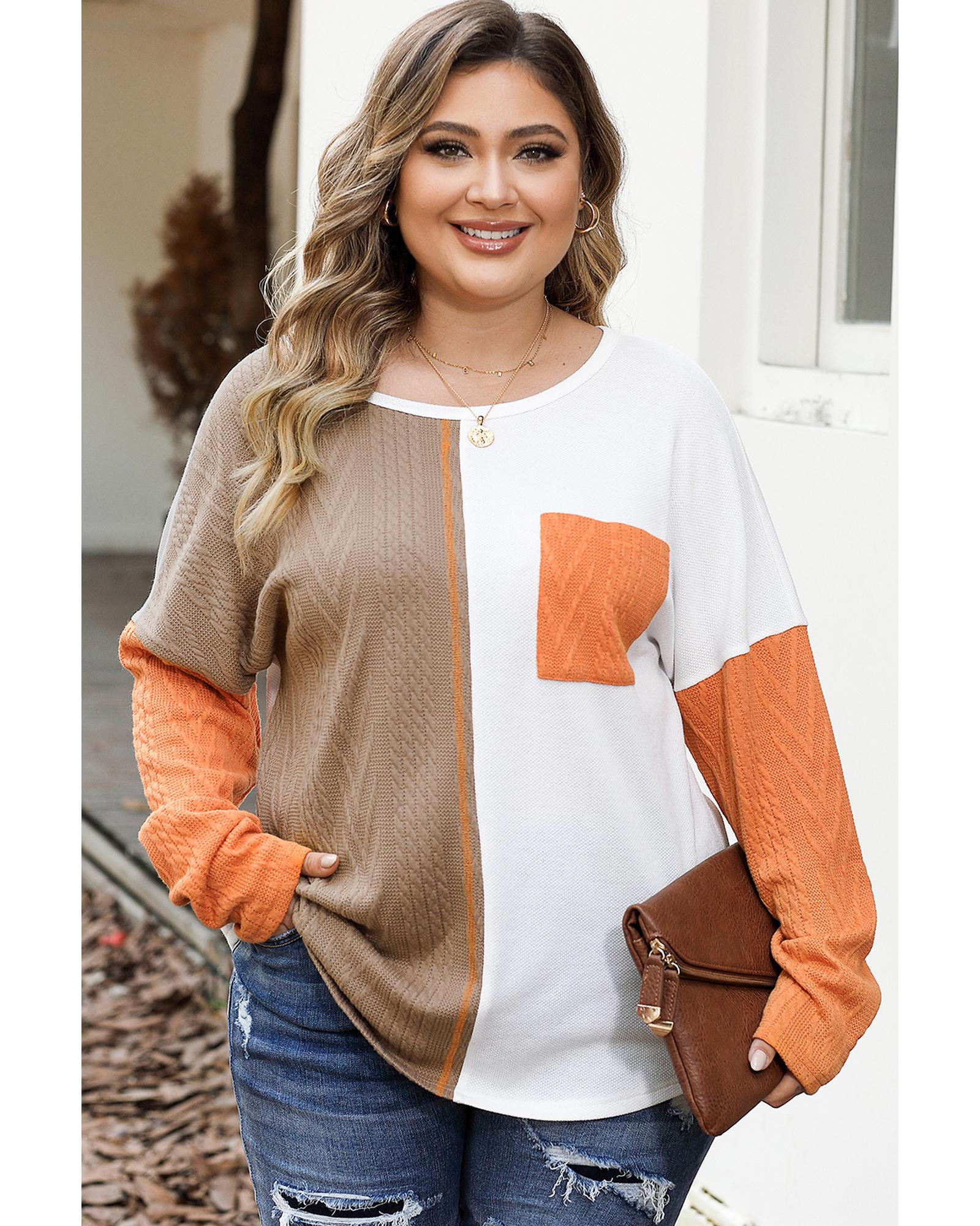 Azura Exchange Chestnut Plus Size Color Block Textured Patchwork Top with Pocket 2X каштановый
Azura Exchange Chestnut Plus Size Color Block Textured Patchwork Top with Pocket 2X каштановый