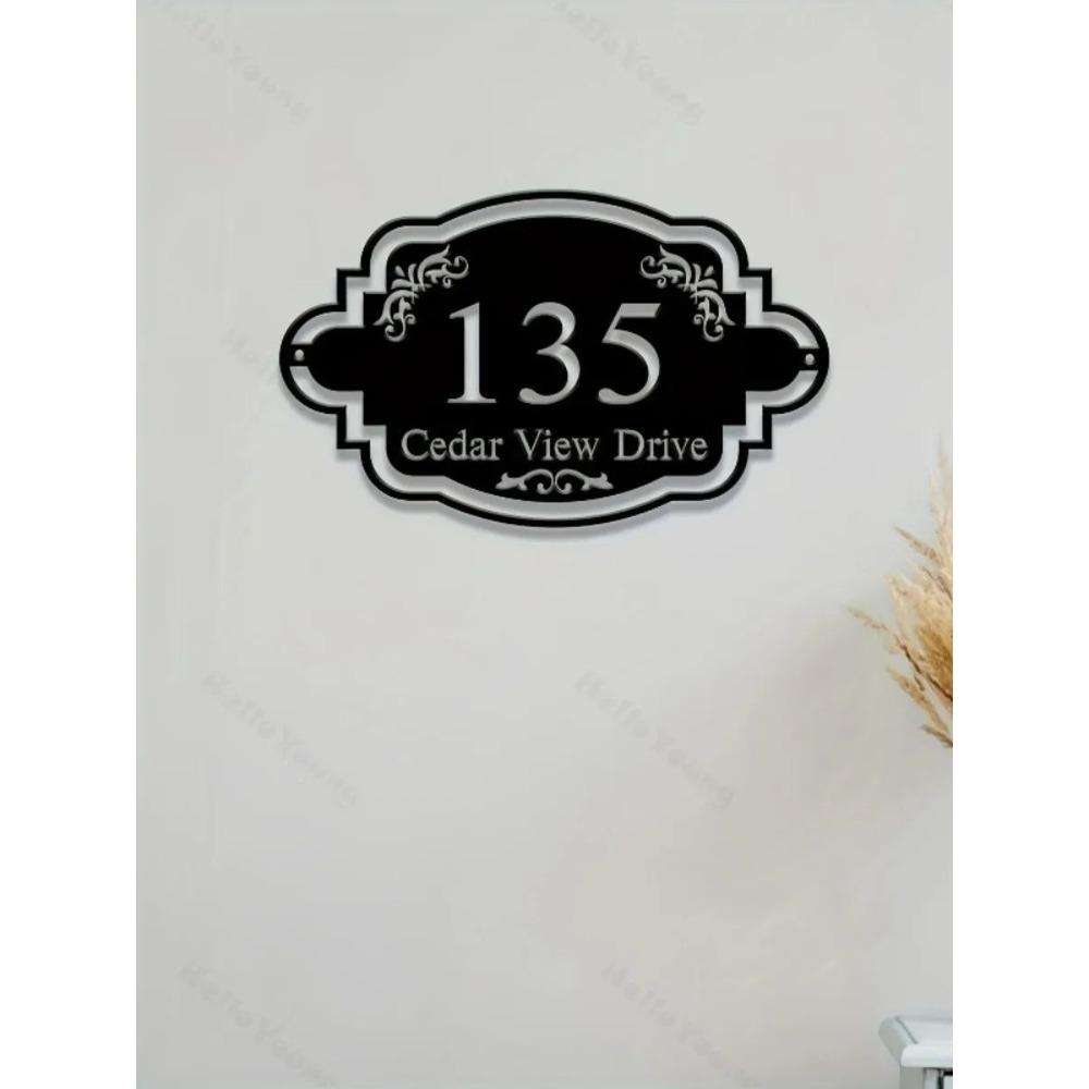 Custom Metal Address Sign Personalized Home Number Plaque Street Name Yard Art Hot Sale for Outdoor Living Room M чорний
Custom Metal Address Sign Personalized Home Number Plaque Street Name Yard Art Hot Sale for Outdoor Living Room M чорний