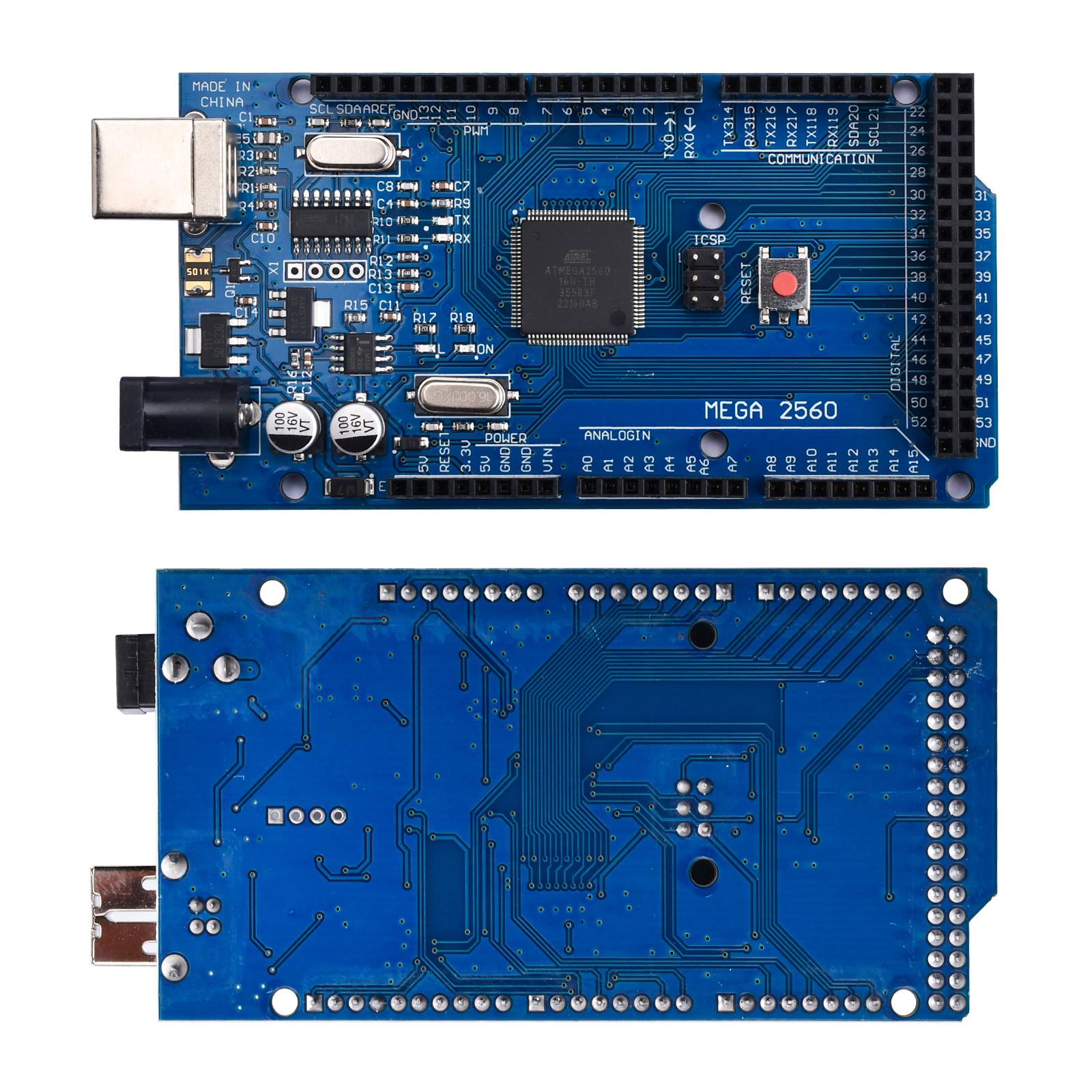 Mega2560 R3 series square port MEGA2560 R3 CH340G motherboard without wiring синій
Mega2560 R3 series square port MEGA2560 R3 CH340G motherboard without wiring синій