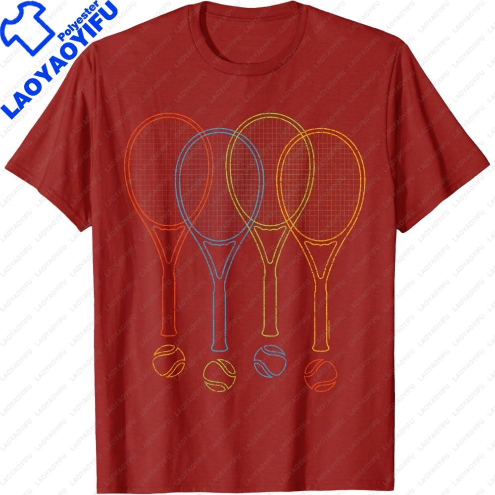 Tennis T Shirt Women Unisex Rackets Balls Cool Tennis Shirt Oneck Graphic Print Outdoor Sports Enthusiasts Clothes Fashion Tops S
Tennis T Shirt Women Unisex Rackets Balls Cool Tennis Shirt Oneck Graphic Print Outdoor Sports Enthusiasts Clothes Fashion Tops S