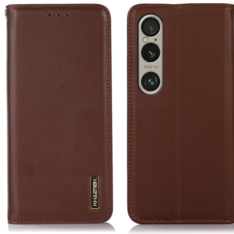KHAZNEH Чехол-кошелек из натуральной коровьей кожи для Sony Xperia 1 VI, чехол для телефона, текстура Наппа B
KHAZNEH Чехол-кошелек из натуральной коровьей кожи для Sony Xperia 1 VI, чехол для телефона, текстура Наппа B