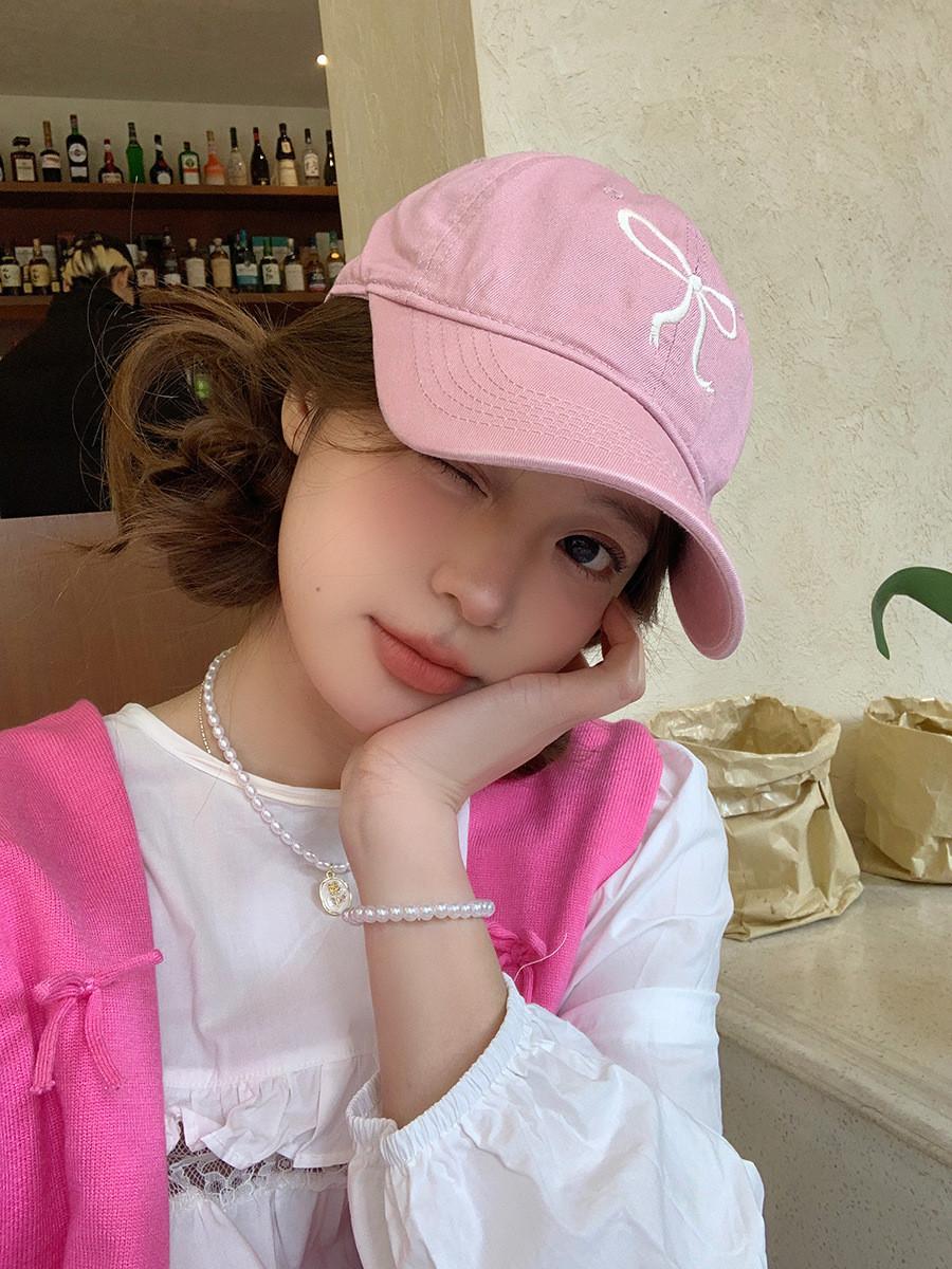 Bow Pink Stylish Embroidered Baseball Cap For Women Perfect For Summer Protection Sun StyleA
Bow Pink Stylish Embroidered Baseball Cap For Women Perfect For Summer Protection Sun StyleA