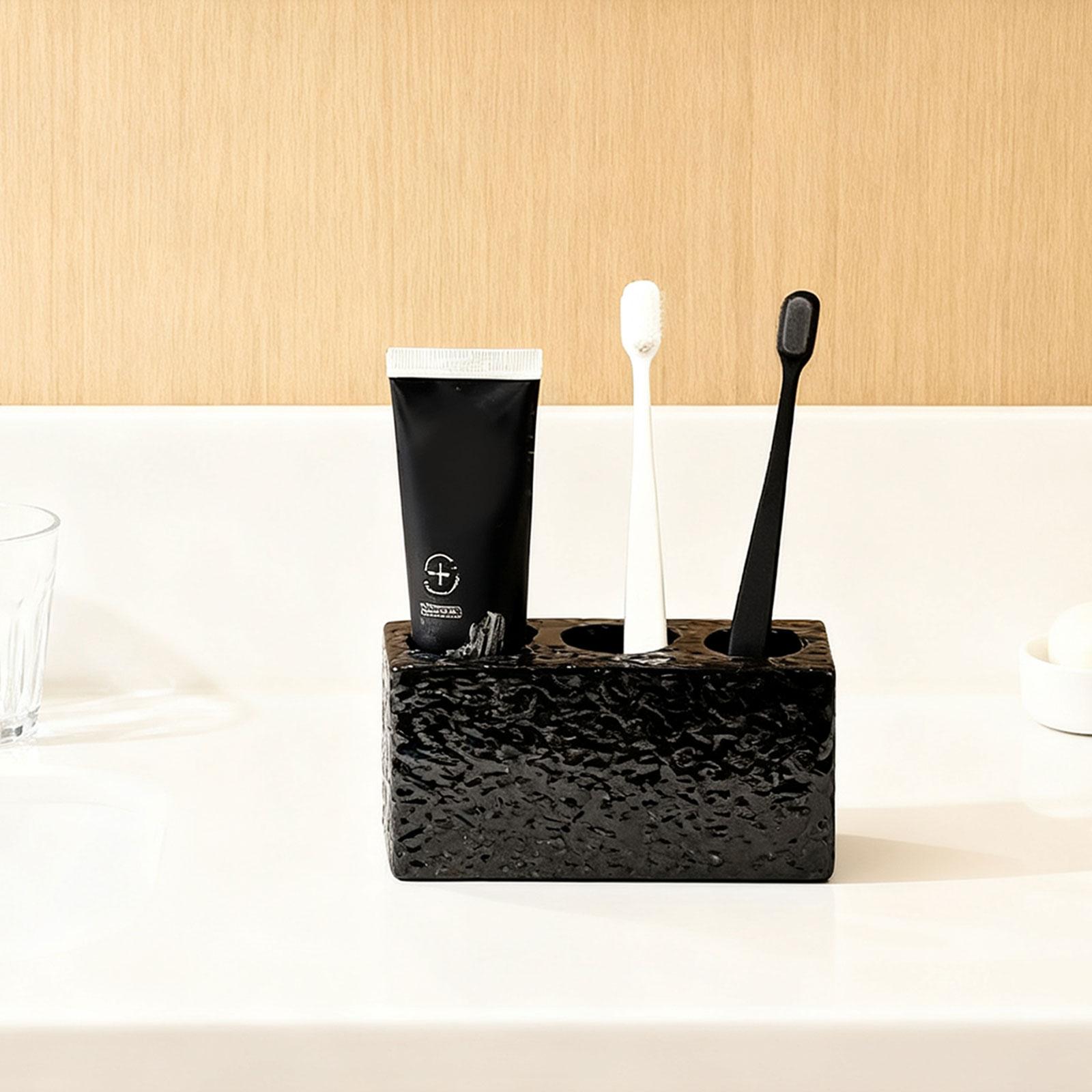 Toothbrush Holder 3 Compartment Easy to Clean Bathroom Accessories Toothbrush Organizer Makeup Brush Organizer for Vanity Shower чорний
Toothbrush Holder 3 Compartment Easy to Clean Bathroom Accessories Toothbrush Organizer Makeup Brush Organizer for Vanity Shower чорний