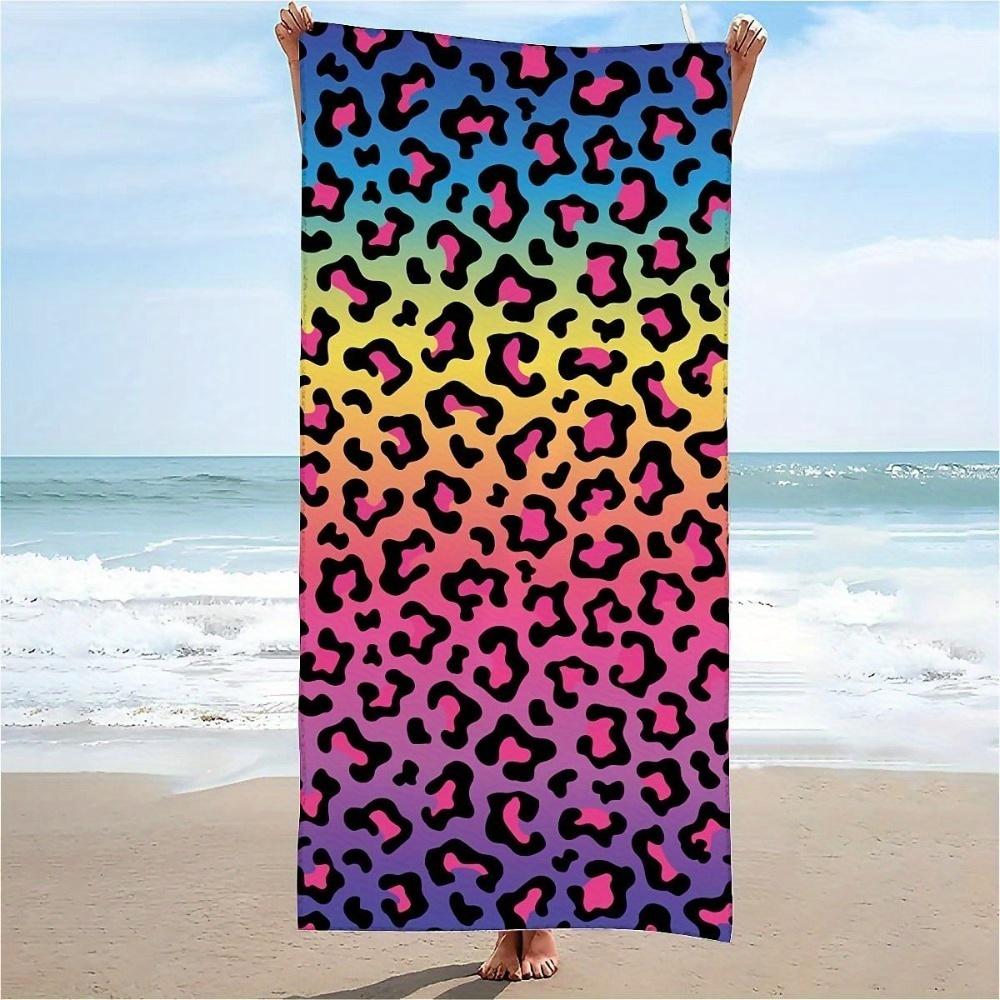 Colorful Leopard-Patterned Beach Towel, Soft Absorbent Quick-Dry for Swimming Camping Bathing Rust-Resistant W30*H60(CM)
Colorful Leopard-Patterned Beach Towel, Soft Absorbent Quick-Dry for Swimming Camping Bathing Rust-Resistant W30*H60(CM)