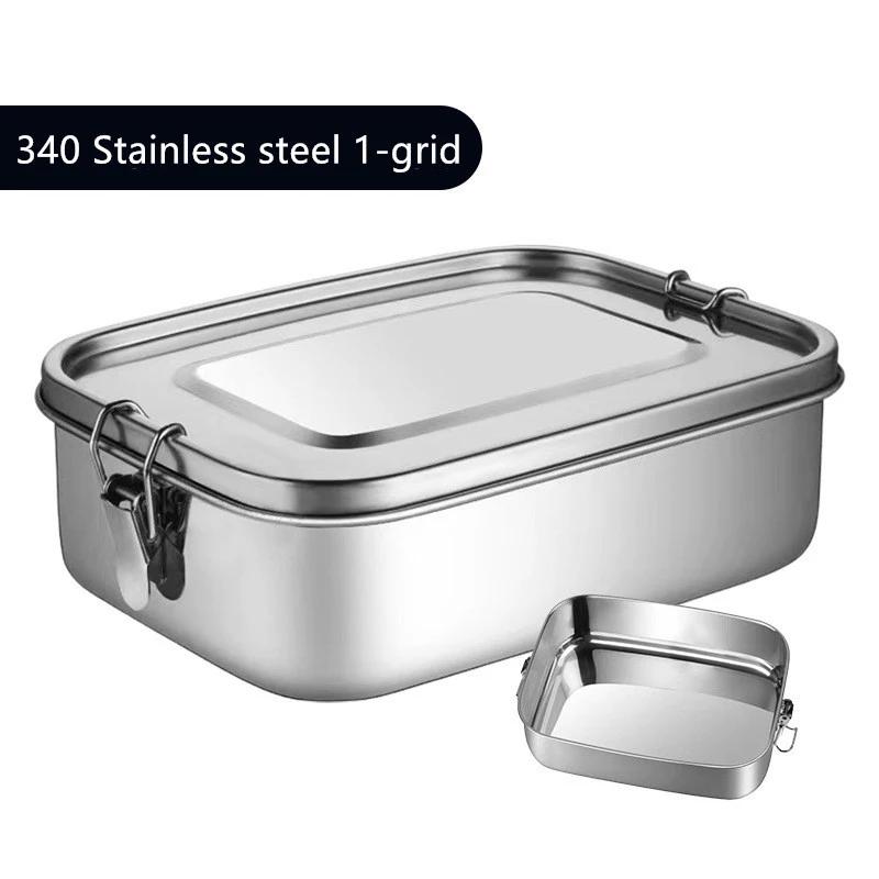 304 Stainless Steel Lunch Box Double Button Sealed Bento Box Student Portable Lunch Box Outdoor Storage Snack Picnic Containers 800ML&1
304 Stainless Steel Lunch Box Double Button Sealed Bento Box Student Portable Lunch Box Outdoor Storage Snack Picnic Containers 800ML&1