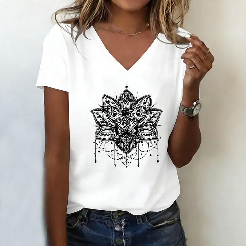 Retro Art Printed T-shirt V-neck Casual Fashion T-shirt XL
Retro Art Printed T-shirt V-neck Casual Fashion T-shirt XL