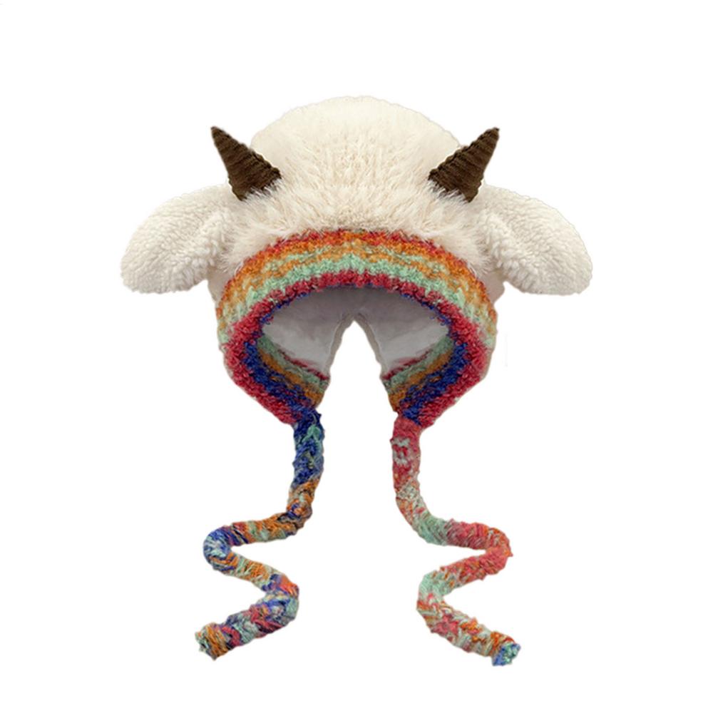 Cute Knitted Beanie Warm Winter Hat Sheep Horn Hooded Knitted Hat Ear Flaps Ski Snow Hats Knit Lined For Outdoor Ski Traveling
Cute Knitted Beanie Warm Winter Hat Sheep Horn Hooded Knitted Hat Ear Flaps Ski Snow Hats Knit Lined For Outdoor Ski Traveling