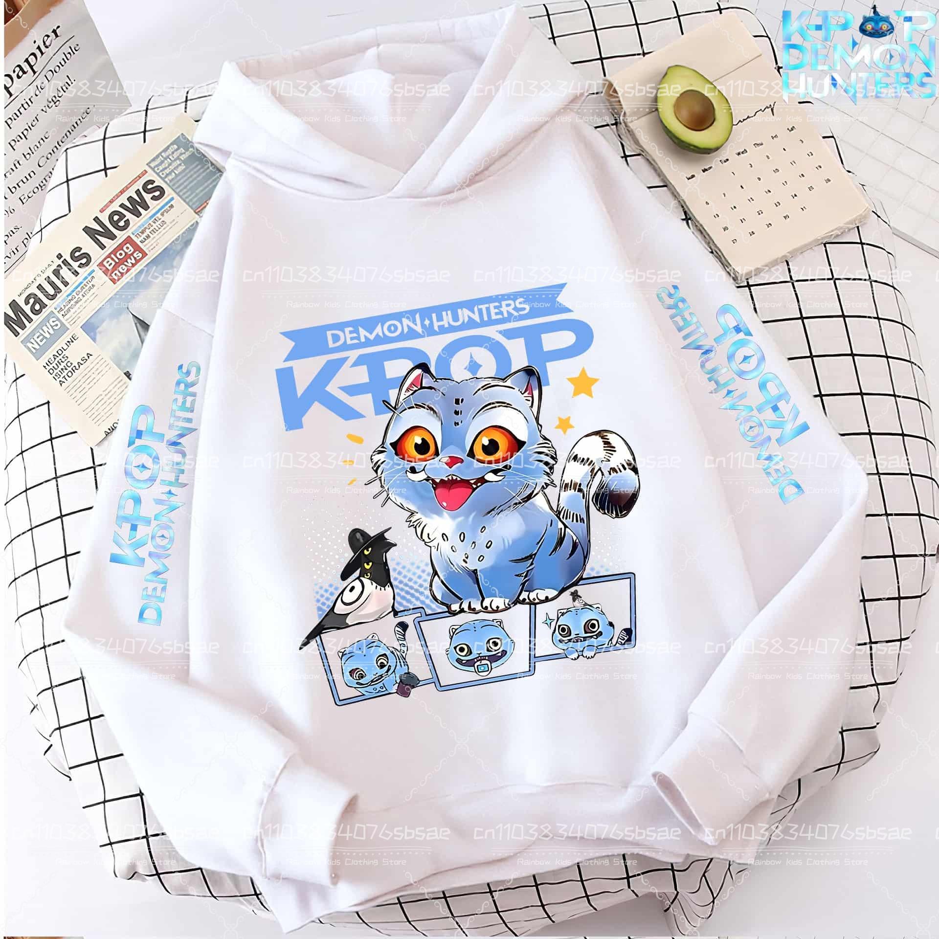 Hot K-pop Demon Hunters Hoodies Girl Thin Hooded Sweatshirt Autumn Tracksuit Hood Sportswear Long Sleeve Pullover Kids Clothing 100
Hot K-pop Demon Hunters Hoodies Girl Thin Hooded Sweatshirt Autumn Tracksuit Hood Sportswear Long Sleeve Pullover Kids Clothing 100