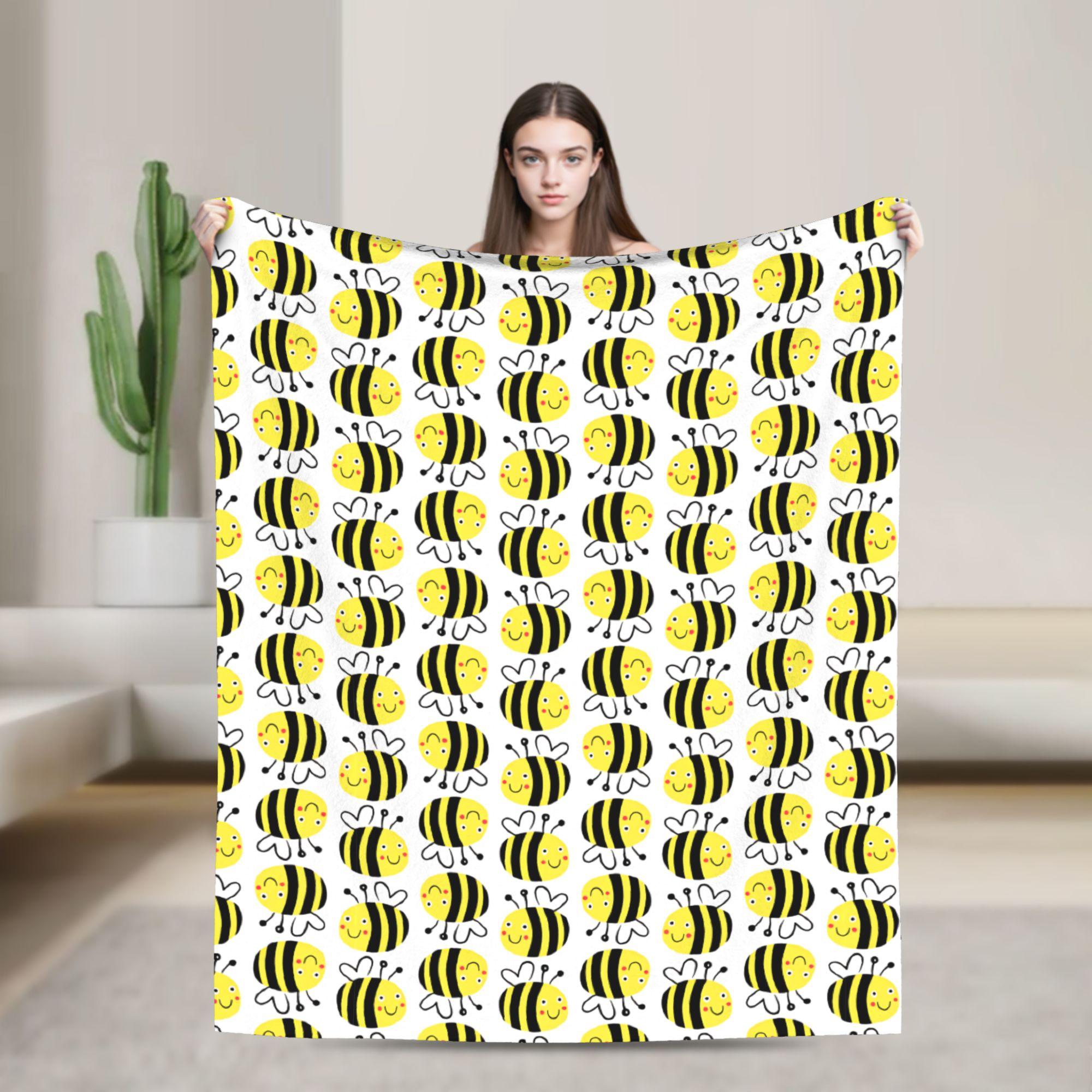 Bee in honeycomb and flowers Blankets Quality Super Soft Throw Blanket Winter Travel Office Couch Bed Funny Bedspread 75x90cm
Bee in honeycomb and flowers Blankets Quality Super Soft Throw Blanket Winter Travel Office Couch Bed Funny Bedspread 75x90cm