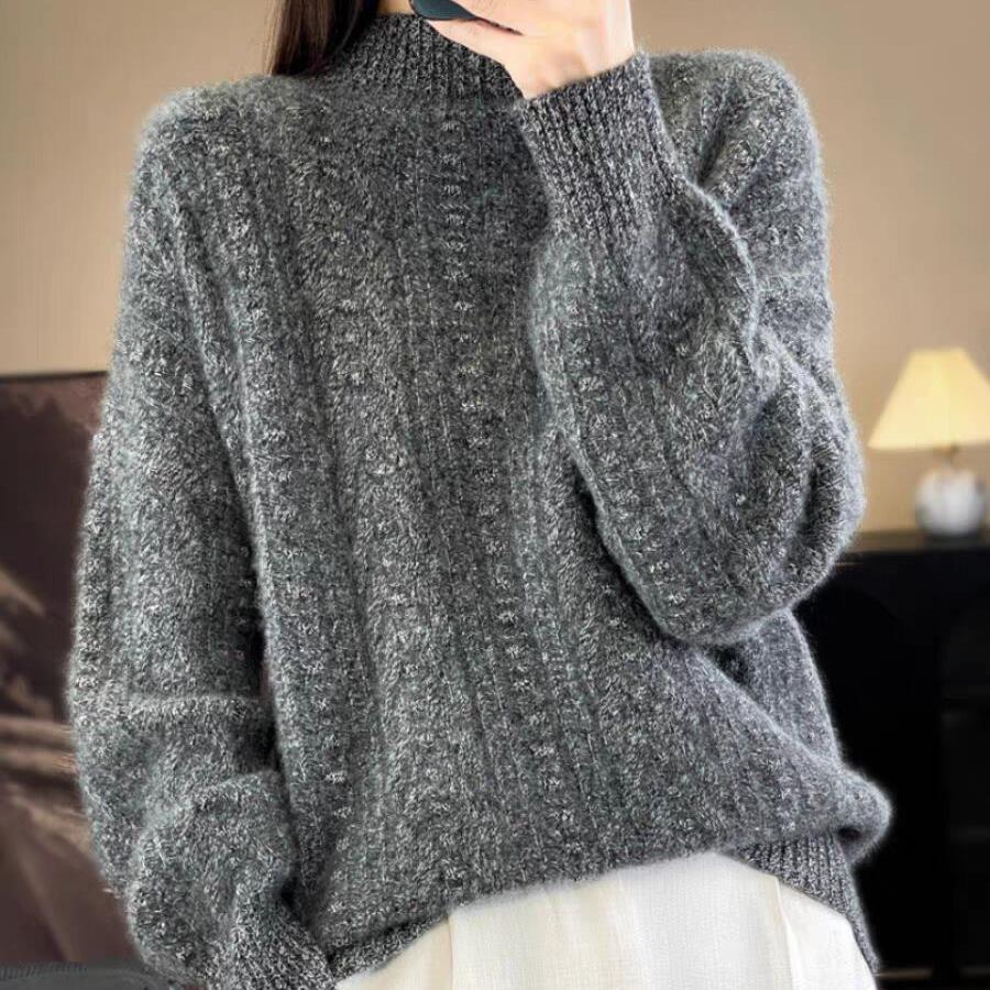 Twist Half Turtleneck Soft Waxy Thickened Loose Sweater Pullover Wool Knitted Top 2XL
Twist Half Turtleneck Soft Waxy Thickened Loose Sweater Pullover Wool Knitted Top 2XL
