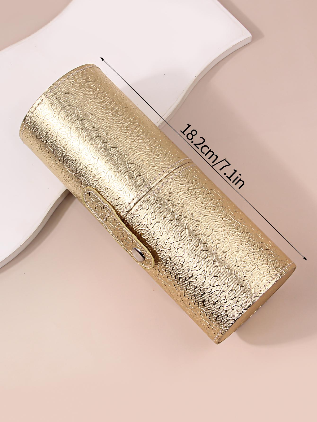 2026 New Portable PU Makeup Brush Storage Bucket Shockproof With Lid Organizer For 10-15Pcs Brushes золотий
2026 New Portable PU Makeup Brush Storage Bucket Shockproof With Lid Organizer For 10-15Pcs Brushes золотий