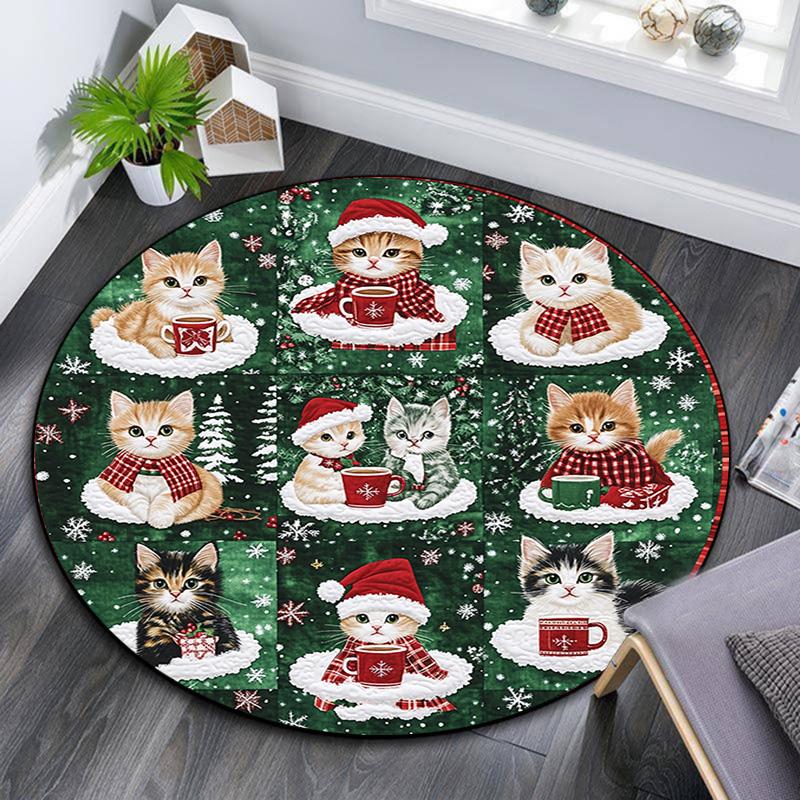 Cats Round Area Rug,Carpet Rug for Living Room Bedroom Sofa Playroom Decor,Non-slip Floor Mat 80cmx80cm
Cats Round Area Rug,Carpet Rug for Living Room Bedroom Sofa Playroom Decor,Non-slip Floor Mat 80cmx80cm
