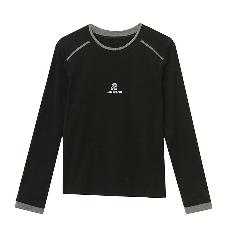 Black T-shirt for Women Long-sleeved Winter New Mother Warm Bottom Shirt Slim Round Neck Top Large Size 4XL чорний
Black T-shirt for Women Long-sleeved Winter New Mother Warm Bottom Shirt Slim Round Neck Top Large Size 4XL чорний