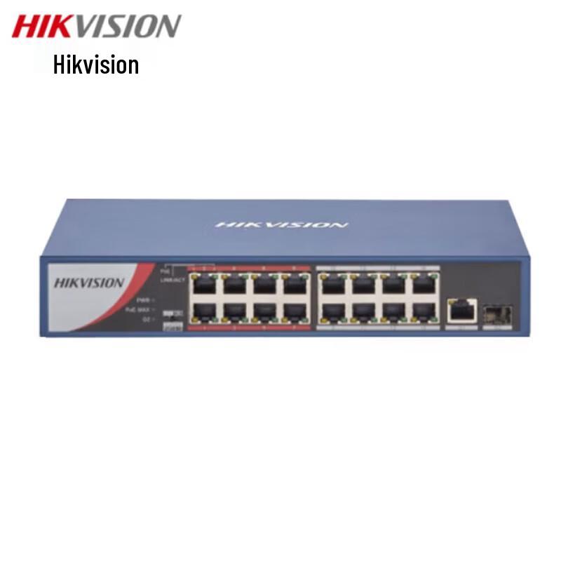 Hikvision 16-Port 100Mbps POE Switch with Gigabit Uplink
Hikvision 16-Port 100Mbps POE Switch with Gigabit Uplink