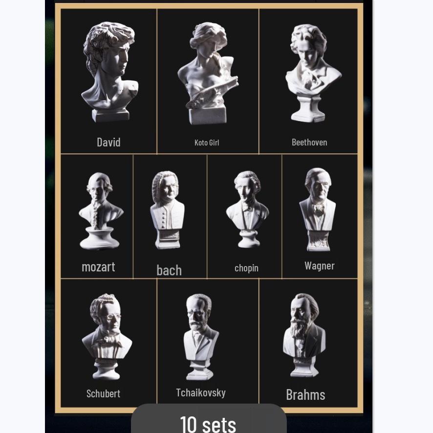 Mini Geometric Resin Plaster Statues: 6-7cm Sketch Head & Guard Figurines Pack of 10
Mini Geometric Resin Plaster Statues: 6-7cm Sketch Head & Guard Figurines Pack of 10