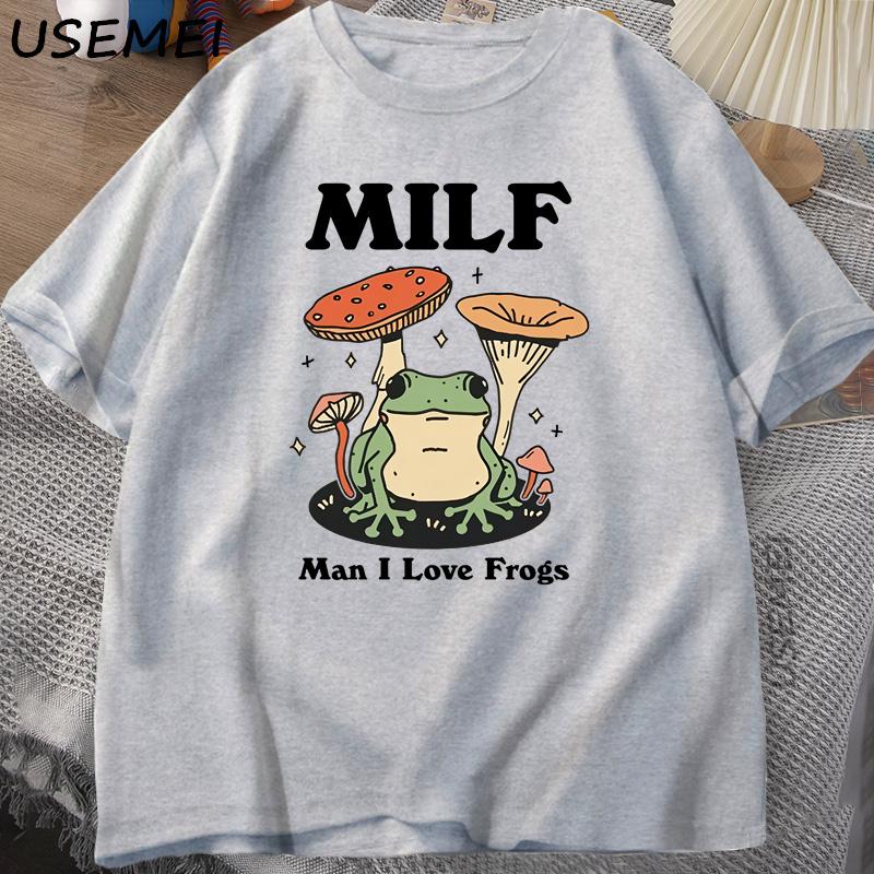 Retro Frog Tshirt Funny MILF Froggy T Shirt Cottagecore Froggy T-shirt Toad Frog Lover Tees Man Clothing Tees S сірий
Retro Frog Tshirt Funny MILF Froggy T Shirt Cottagecore Froggy T-shirt Toad Frog Lover Tees Man Clothing Tees S сірий