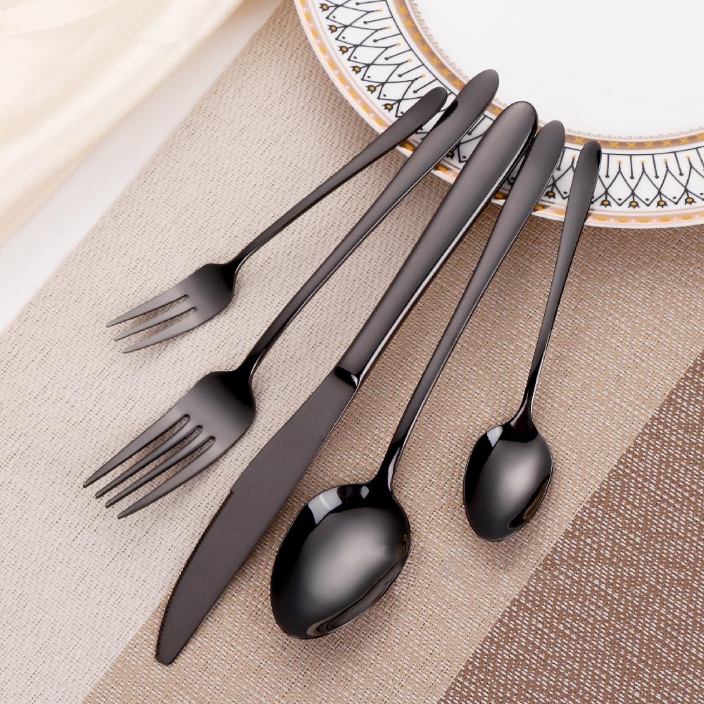 30/35/40 Pieces Western Tableware Stainless Steel Black Cutlery Set Elegant Dinner Set Mirror Knife Fork Spoon Kitchen Utensils
30/35/40 Pieces Western Tableware Stainless Steel Black Cutlery Set Elegant Dinner Set Mirror Knife Fork Spoon Kitchen Utensils