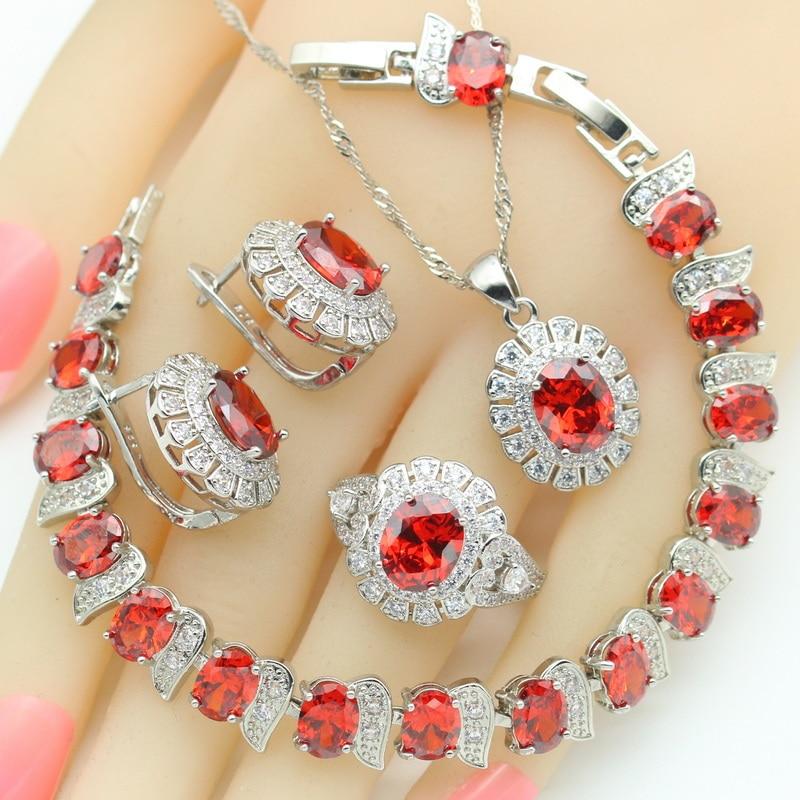 WPAITKYSGarnet красный серебро 925 пробы, комплекты ювелирных изделий для женщин, свадебный браслет, серьги-кольца, ожерелье, кулон, подарочная коробка
WPAITKYSGarnet красный серебро 925 пробы, комплекты ювелирных изделий для женщин, свадебный браслет, серьги-кольца, ожерелье, кулон, подарочная коробка