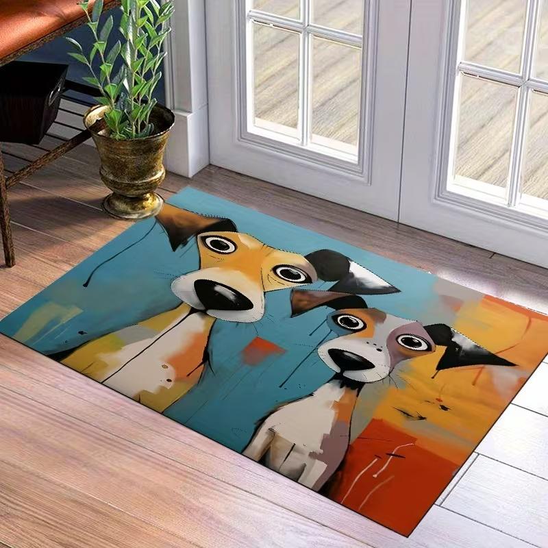 Colorful Puppies Print Entrance Floor Mat Vibrant Abstract Design for Indoor Outdoor Use, Non-Slip Kitchen & Laundry Room Mat 40cm x 60cm
Colorful Puppies Print Entrance Floor Mat Vibrant Abstract Design for Indoor Outdoor Use, Non-Slip Kitchen & Laundry Room Mat 40cm x 60cm