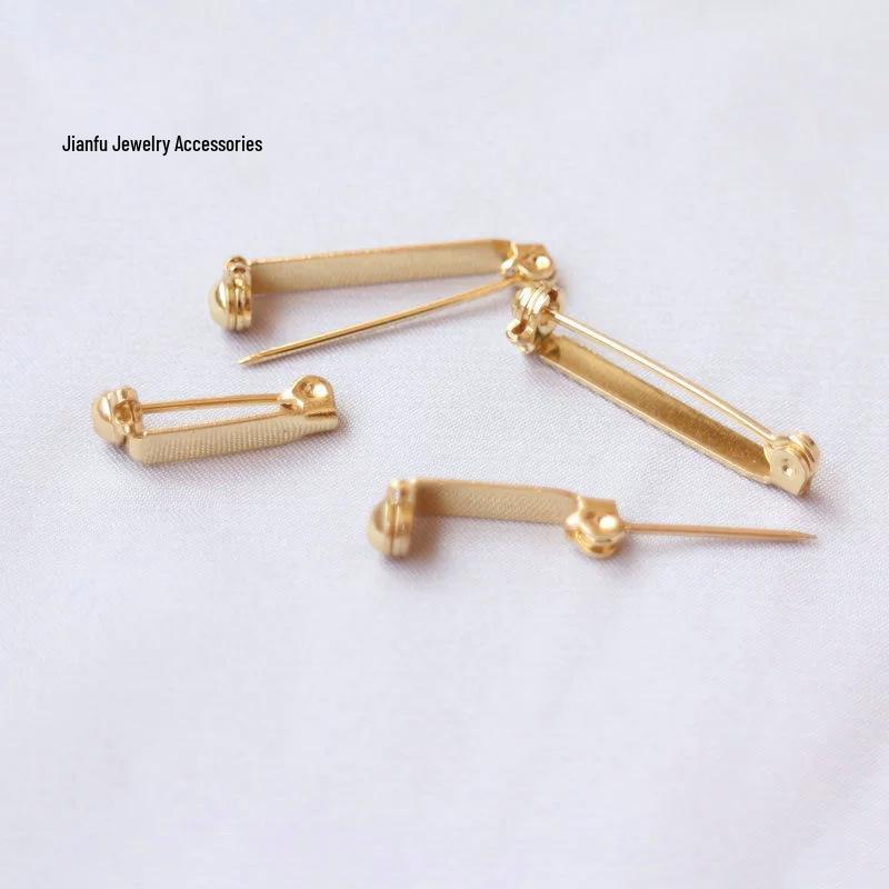 Colorfast 14K Gold Safety Pin Clasp for DIY Jewelry 17mm
Colorfast 14K Gold Safety Pin Clasp for DIY Jewelry 17mm