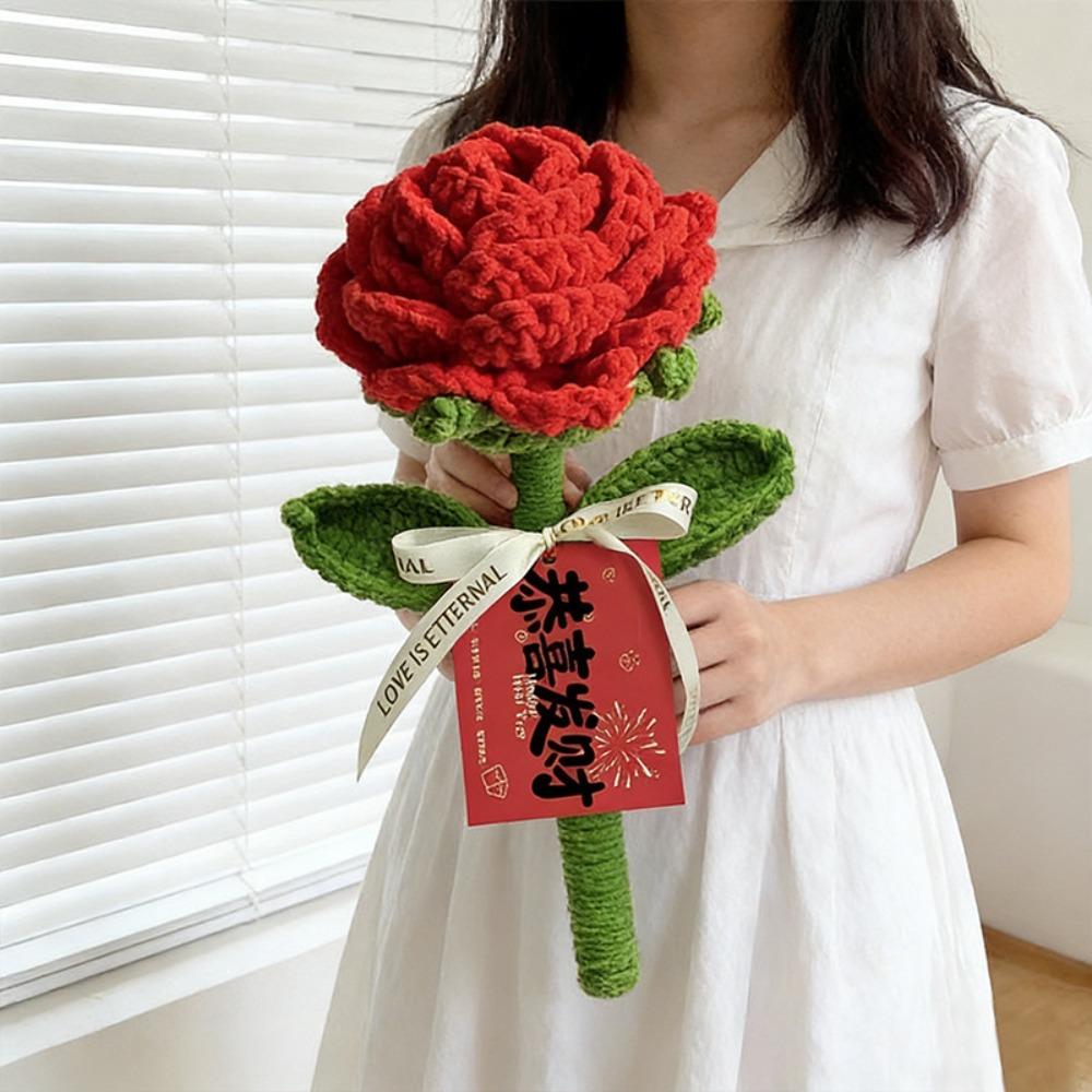 Creative Crochet Knitted Rose Handmade Knitting Crochet Artificial Rose Gift For Couples Style 4
Creative Crochet Knitted Rose Handmade Knitting Crochet Artificial Rose Gift For Couples Style 4